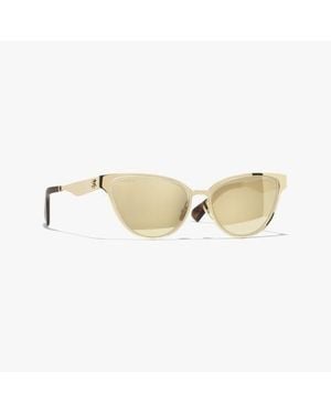 CHANEL Cat Eye Sunglasses - Natural