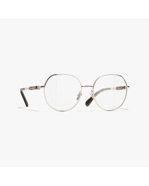 CHANEL Pantos Eyeglasses - White