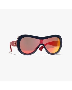 CHANEL Shield Sunglasses - Blue
