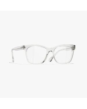 CHANEL Square Eyeglasses - White