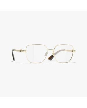 CHANEL Square Eyeglasses - White