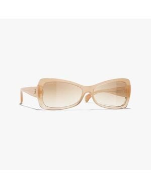 CHANEL Butterfly Sunglasses - Natural