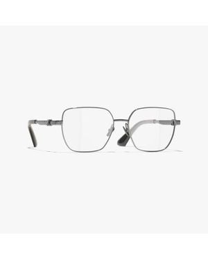 CHANEL Square Eyeglasses - Metallic