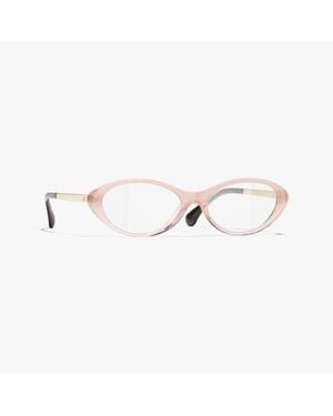 CHANEL Oval Eyeglasses - Pink