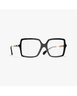 CHANEL Square Eyeglasses - Black