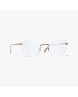 CHANEL Cat Eye Light Glasses - White