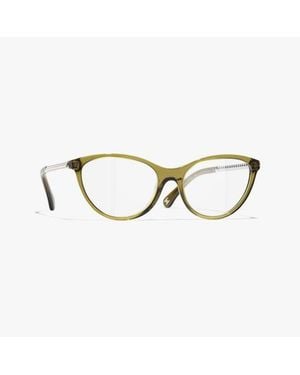 CHANEL Cat-Eye Eyeglasses - Green