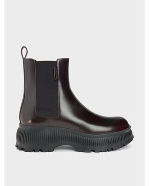 Charles & Keith Darra Ridged-Sole Ankle Boots - Black
