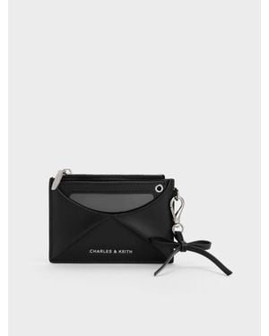 Charles & Keith Hazel Kartenetui Mit Schleife - Schwarz