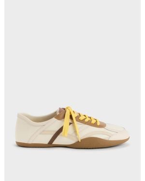 Charles & Keith Sneaker Aus Nylon & Leder - Natur