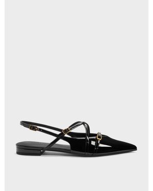 Charles & Keith Maybelle Riemchen-Ballerinas - Weiß