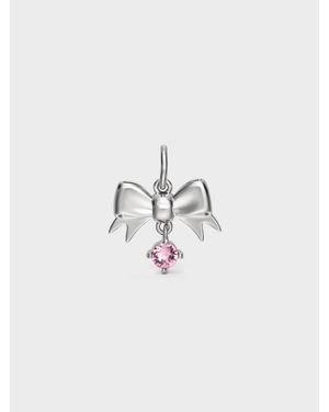Charles & Keith Paige Kristall-Schleifen-Charm - Pink