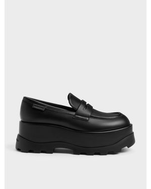 Charles & Keith Barron Plateau-Penny Loafer - Schwarz