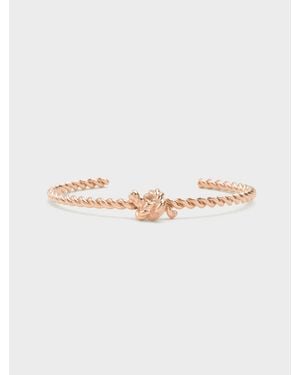 Charles & Keith Sable Rope-Knot Cuff Bangle - White