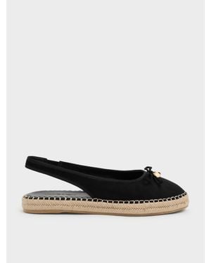 Charles & Keith Espadrilles Mit Schleife Und Slingback-Riemen - Mehrfarbig