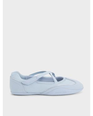 Charles & Keith Mika Crossover Mary Jane Sneaker - Blau