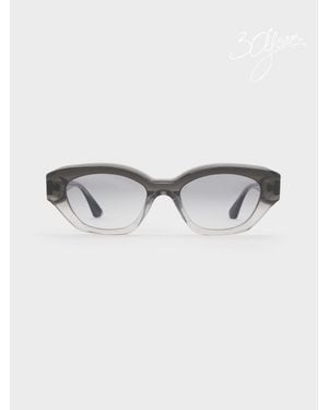 Charles & Keith Onyx Ombre Cat-Eye Sunglasses - Grey