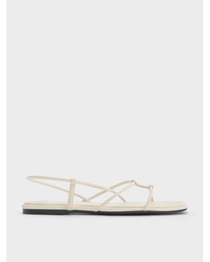 Charles & Keith Riemchensandalen Mit Karree-Form - Weiß