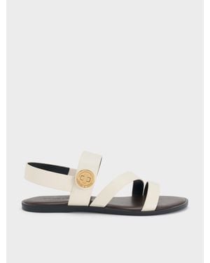 Charles & Keith Yara Riemchensandalen Mit Drehverschluss - Weiß