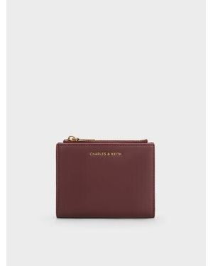 Charles & Keith Harmonee Top-Zip Small Wallet - Purple