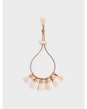Charles & Keith Orelia Tassel Bracelet - White