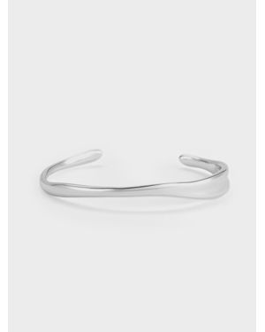 Charles & Keith Bracelet Jonc Sculptural Donora - Blanc