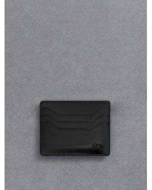 Charles & Keith Carli Leather Multi-slot Card Holder - Grey