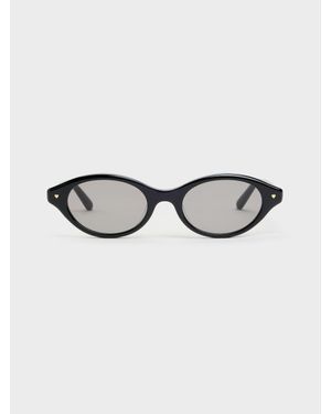 Charles & Keith Pecola Oval Sunglasses - Black