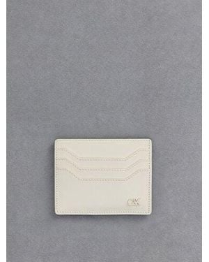 Charles & Keith Carli Leather Multi-slot Card Holder - Grey
