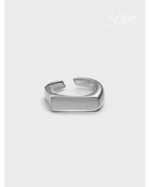 Charles & Keith Gabine Sculptural Open Ring - Metallic