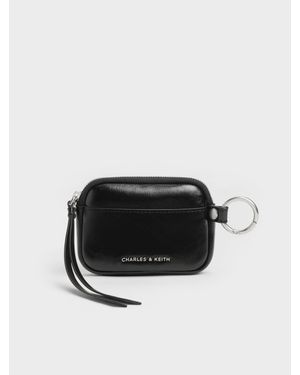 Charles & Keith Tatiana Kartenhalter Mit Reißverschluss - Schwarz