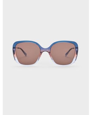 Charles & Keith Renee Recycled Acetate Butterfly Sunglasses - Multicolour