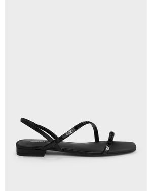 Charles & Keith Briella Flache Riemchensandalen Mit Pailletten - Mehrfarbig