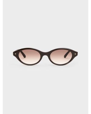 Charles & Keith Pecola Ovale Sonnenbrille - Mehrfarbig