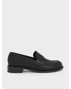 Charles & Keith Griselda Loafers - Black