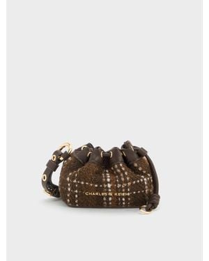 Charles & Keith Micro Sac Lillith À Carreaux - Multicolore