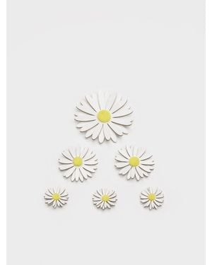 Charles & Keith Polly Floral Appliques Set - White