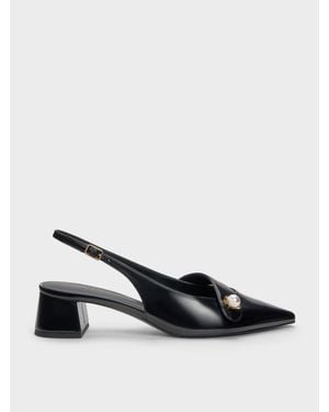 Charles & Keith Marie Slingback-Pumps Mit Perlen - Mehrfarbig