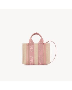 Chloé Small Woody Tote Bag - Pink