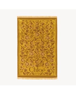 Chloé コットンタオル製 Plage ビーチタオル - イエロー