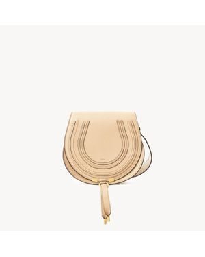 Chloé Marcie Saddle Bag - Natural