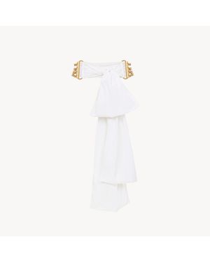 Chloé Bow チェーンベルト - ホワイト