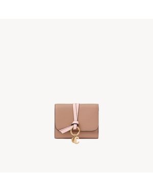 Chloé Small Alphabet Tri-Fold - Pink
