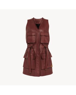 Chloé Chloã Leather Vest - Red