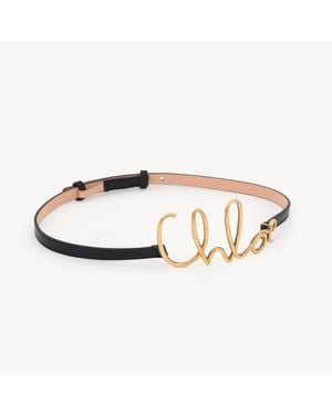 Chloé クロエ アイコニック ラージベルト メタリック | Lyst