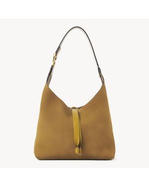 Chloé スエードレザー製Marcieスモールホーボーバッグ 婦人向け ゴールド サイズ 牛革（カーフ） 100 - ブラウン