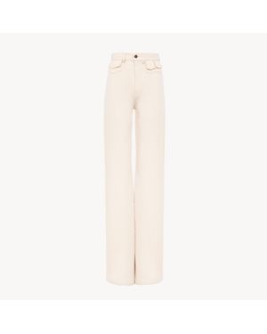 Chloé High-Rise Flare Jeans - Natural