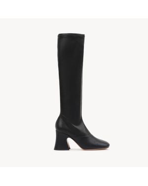 Chloé Janis Heeled Boot 100% Lambskin - Black
