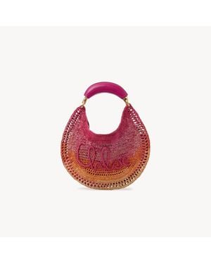 Chloé ラフィア製Summer Bananaホーボーバッグ - ピンク