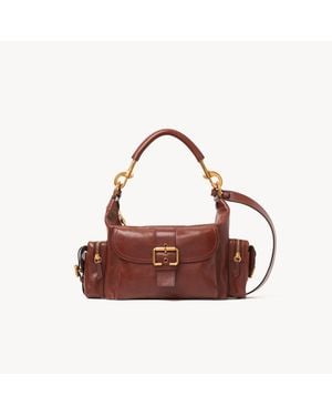 Chloé シャイニーレザー製Camera Bag - ブラウン